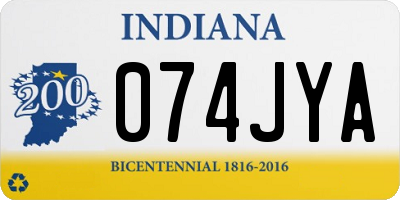 IN license plate 074JYA