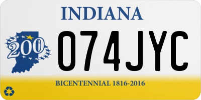 IN license plate 074JYC