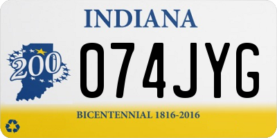 IN license plate 074JYG