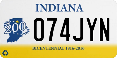 IN license plate 074JYN