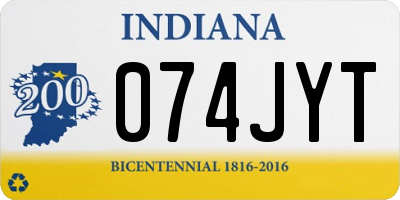 IN license plate 074JYT