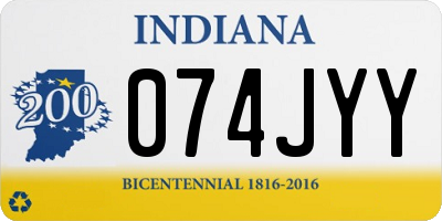 IN license plate 074JYY