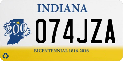IN license plate 074JZA