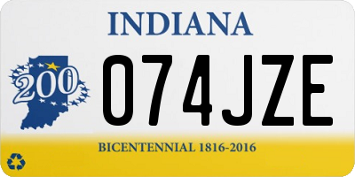 IN license plate 074JZE