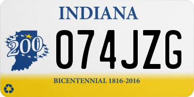 IN license plate 074JZG