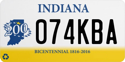 IN license plate 074KBA