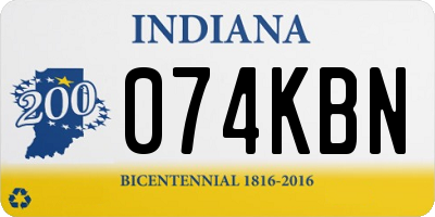 IN license plate 074KBN