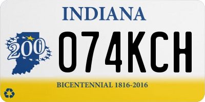 IN license plate 074KCH