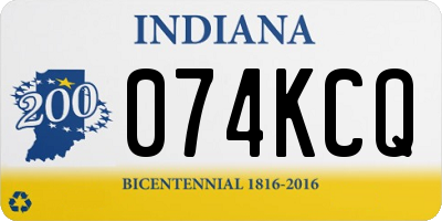 IN license plate 074KCQ