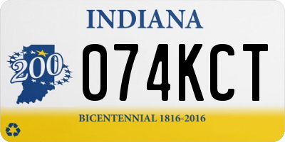 IN license plate 074KCT