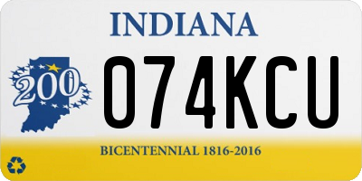 IN license plate 074KCU