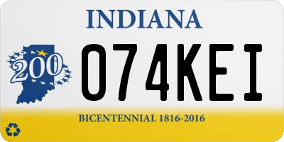 IN license plate 074KEI