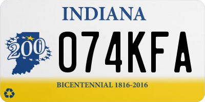 IN license plate 074KFA