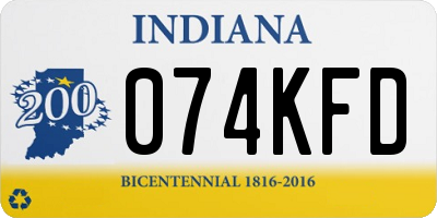 IN license plate 074KFD