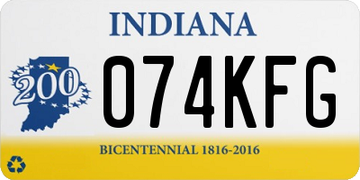 IN license plate 074KFG