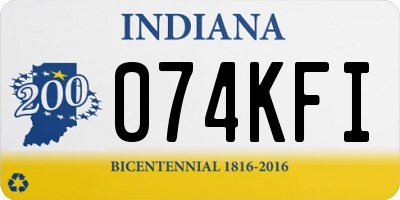 IN license plate 074KFI