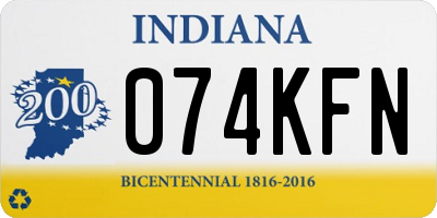 IN license plate 074KFN