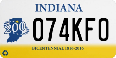 IN license plate 074KFO