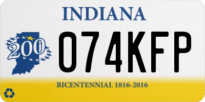IN license plate 074KFP