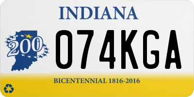 IN license plate 074KGA