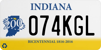 IN license plate 074KGL