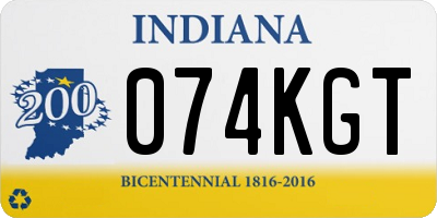 IN license plate 074KGT
