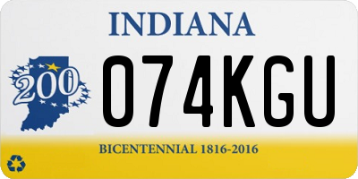 IN license plate 074KGU