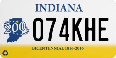 IN license plate 074KHE