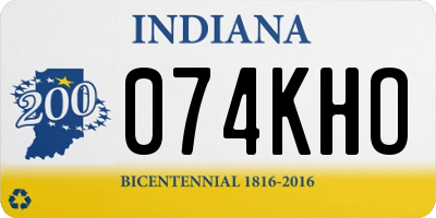 IN license plate 074KHO