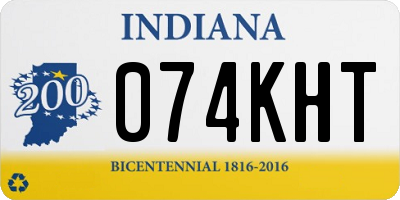 IN license plate 074KHT