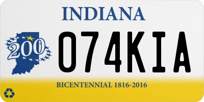 IN license plate 074KIA