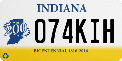 IN license plate 074KIH