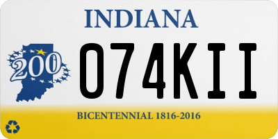 IN license plate 074KII