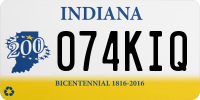 IN license plate 074KIQ