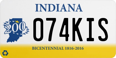 IN license plate 074KIS