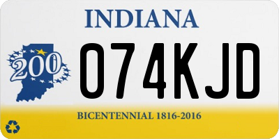 IN license plate 074KJD
