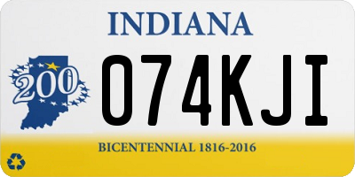 IN license plate 074KJI