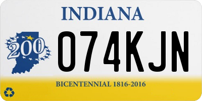 IN license plate 074KJN