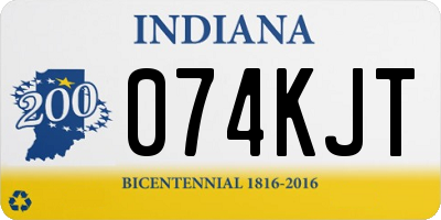 IN license plate 074KJT
