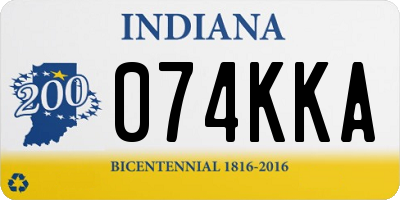 IN license plate 074KKA