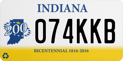 IN license plate 074KKB