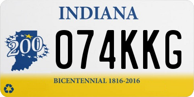IN license plate 074KKG