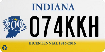 IN license plate 074KKH