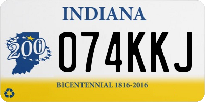 IN license plate 074KKJ