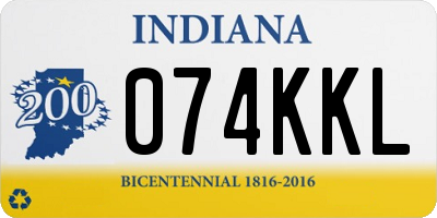 IN license plate 074KKL