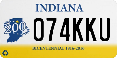 IN license plate 074KKU