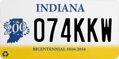 IN license plate 074KKW