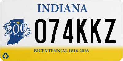 IN license plate 074KKZ