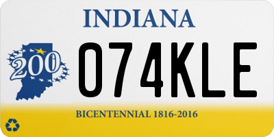 IN license plate 074KLE
