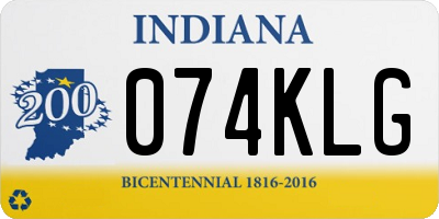IN license plate 074KLG